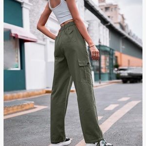 High Waisted Cargo Pants